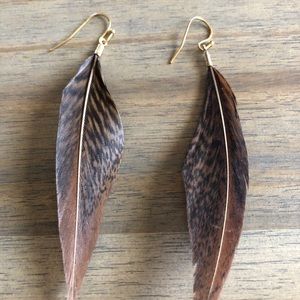 Feather earrings
